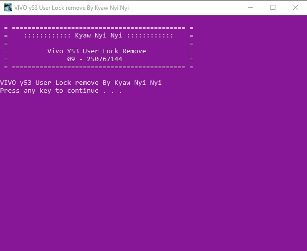 Download Vivo Y53 User Lock Removal Tool Delete Screen Lock