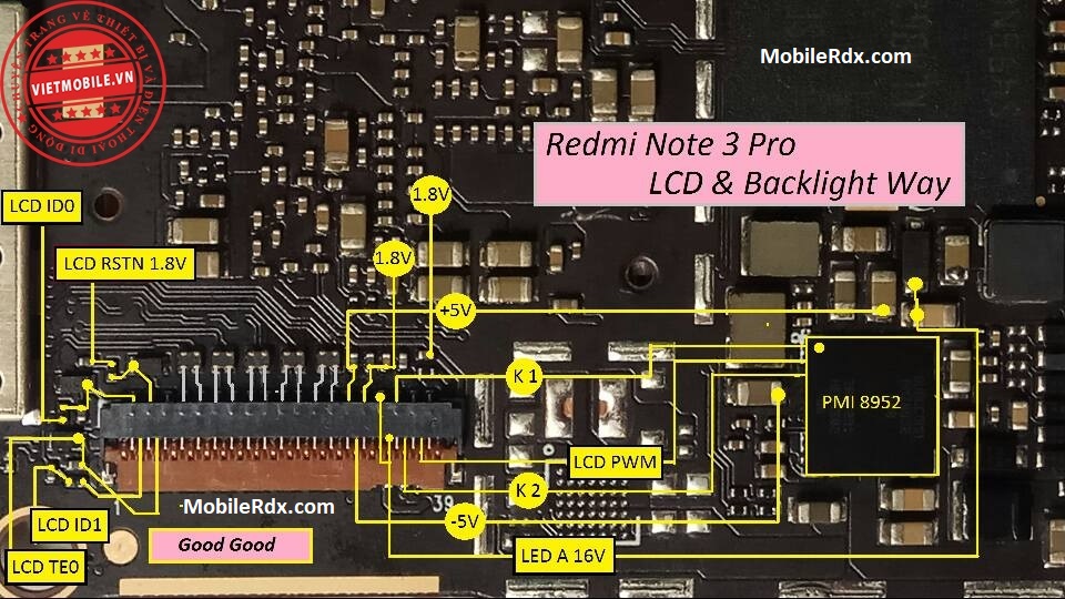 Repair Xiaomi Redmi Note 3 Pro Display Backlight Problem
