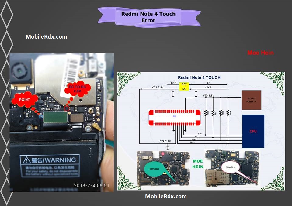 Repair Xiaomi Redmi Note 4 Touch Screen Not Working Problem