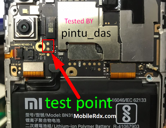 Xiaomi Redmi Y2 Test Point Ways Boot Into EDL Mode 9008
