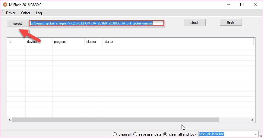 mi flash tool installtion screenshot 5