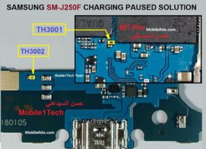 Samsung Galaxy J2 Pro J250F Charging Paused Problem Solution 300x218