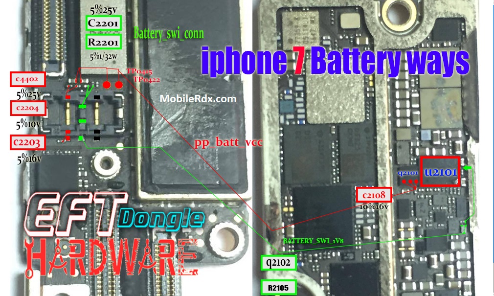 SoluÃ§Ãµes de conectores de bateria para iPhone 7