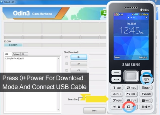 samsung b350e download mode