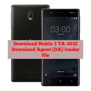 Download Nokia 3 TA 1032 MTK Secure Boot Download Agent DA loader file 300x300