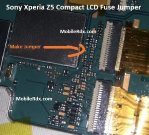 Sony Xperia Z5 Compact Backlight Ways LCD Fuse Jumper Solution 300x272