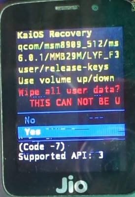 jio lyf wipe data 2 jio lyf wipe data 2