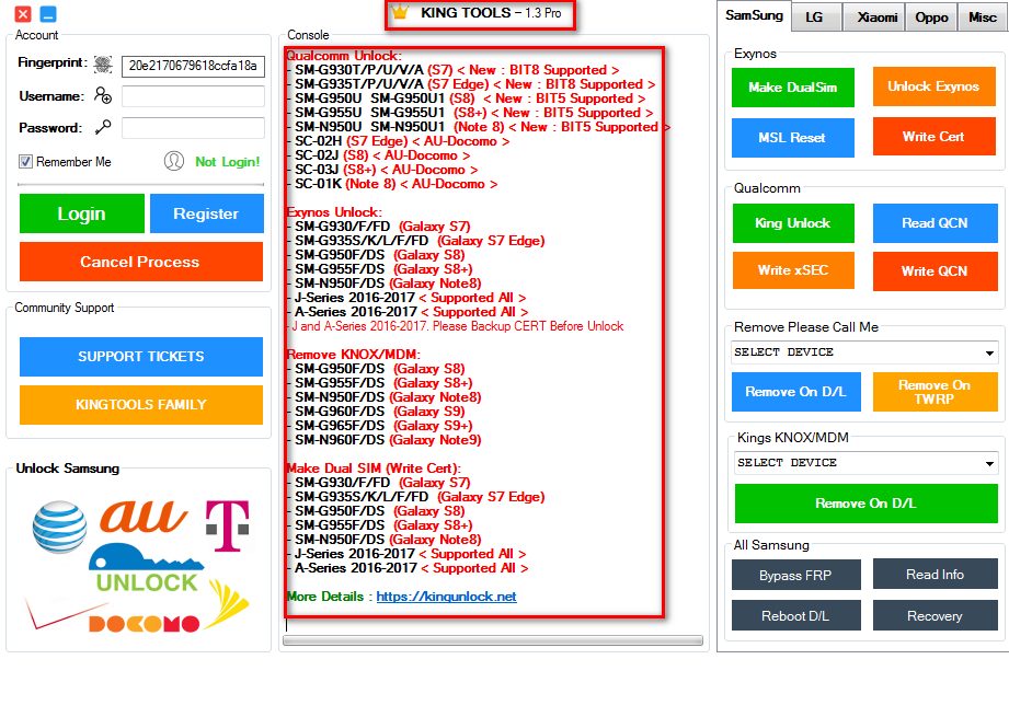 Download king tools v2 6 xiaomi samsung oppo lg