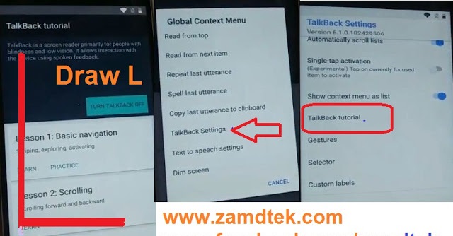 Nokia 8 FRP bypass Draw L tap talk setting. tutorial