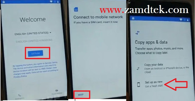 Nokia 8 FRP bypass connect phone to WIFi