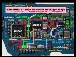 Samsung Galaxy S7 Edge G935F Backlight Ways Display Jumper 300x227