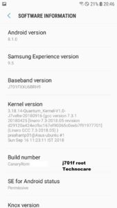 How To Root Samsung Galaxy J7 J701F Install TWRP Recovery 169x300