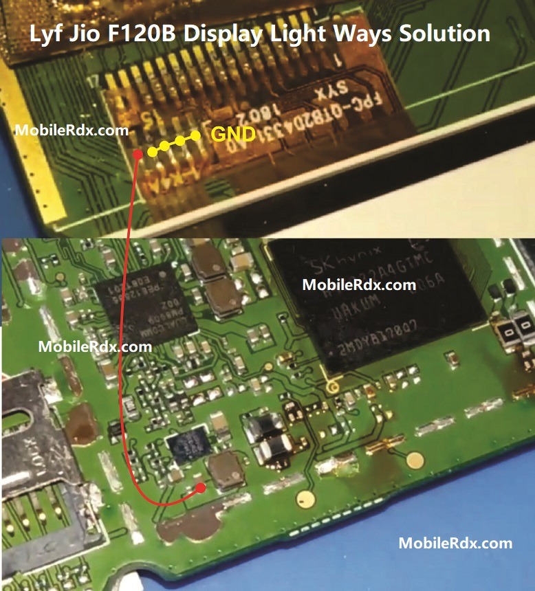 jio phone f271i display light jumper