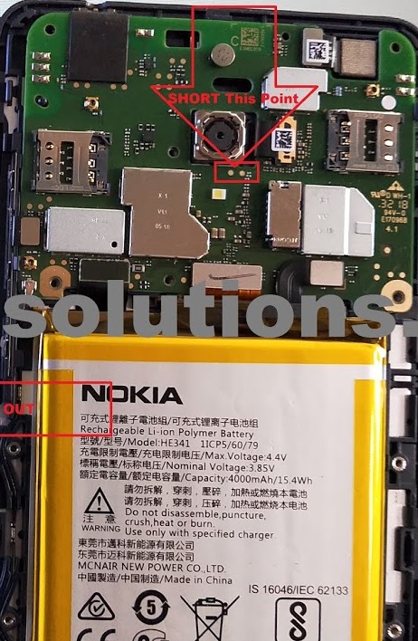 Nokia 2.1 TA 1084 Test Point Boot Into Edl 9008 Mode
