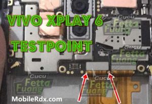 Vivo Xplay 6 Test Point For Flashing FRP Lock Remove 300x206