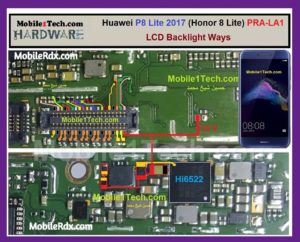 Huawei P8 Lite Display Light Ways Backlight Jumper Solution 300x242