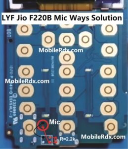 LYF Jio F220B Mic Ways Mic Problem Jumper Solution 259x300