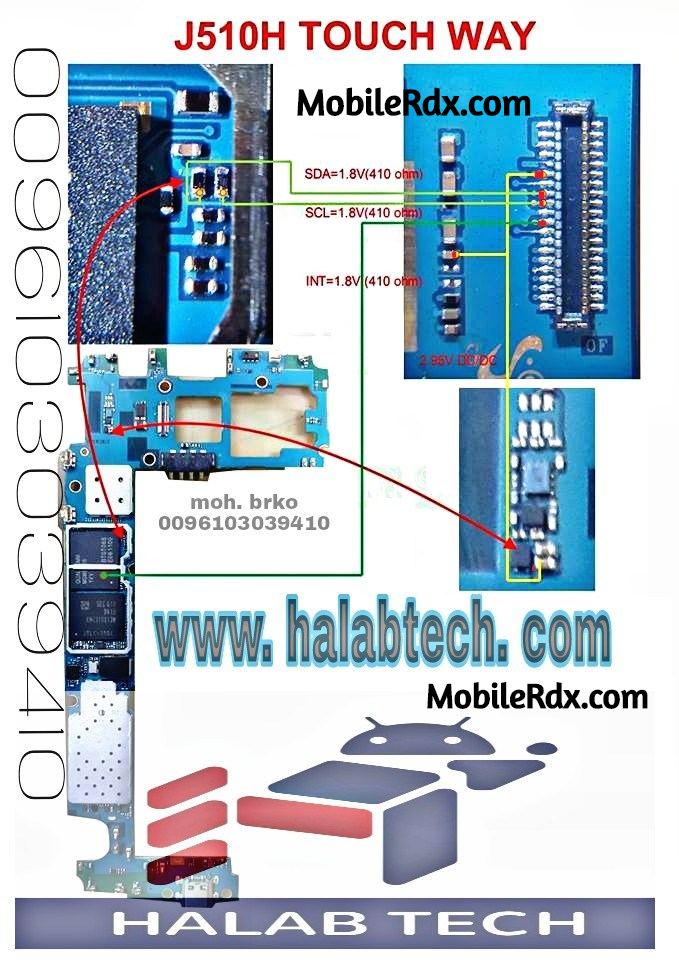 Samsung Galaxy J5 J510H Touch Screen Ways Problem Jumper Solution Samsung Galaxy J5 J510H Touch Screen Ways Problem Jumper Solution