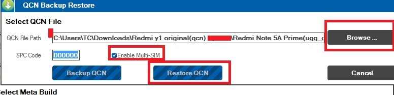 redmi y1 imei reapir using qpst