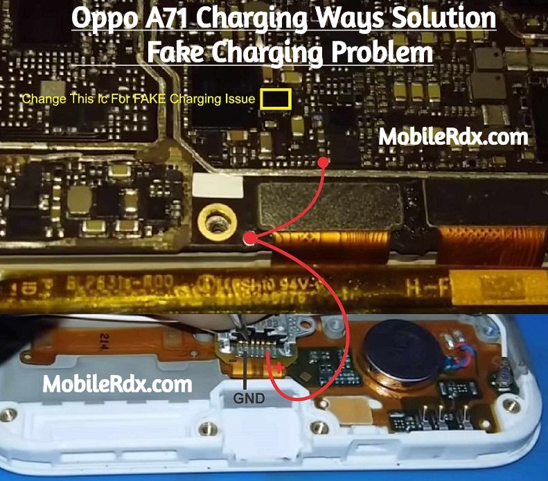 Oppo A71 Charging Ways Solution   Repair Fake Charging Problem