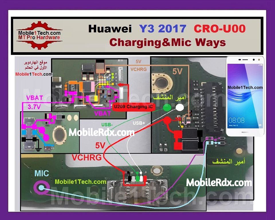 Huawei Y3 2017 Charging Ways And USB Jumper Solution