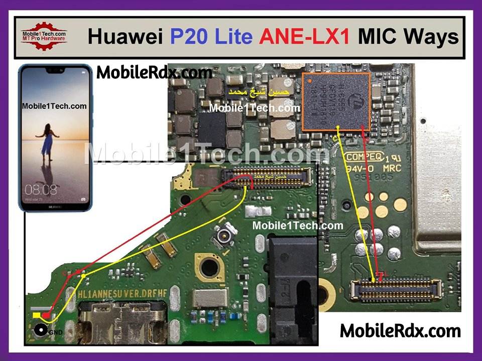 Huawei P20 Lite Mic Ways Solution Mic Problem Jumper