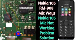 Nokia 105 RM 908 Mic Ways Mic Problem Jumper Solution 300x159