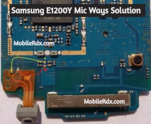 Samsung E1200Y Mic Ways Mic Problem Jumper Solution 300x246