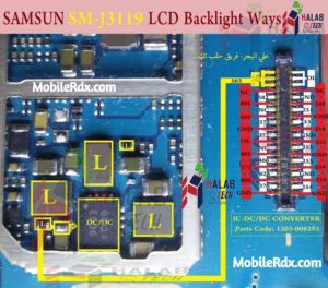 Samsung Galaxy J3 Pro J3119 Display Light Ways Solution LCD Light Jumper 300x264