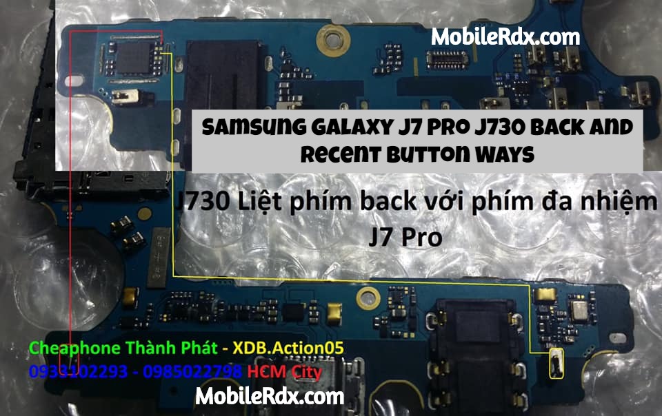 Samsung Galaxy J7 Pro J730G Back And Recent Keys Ways