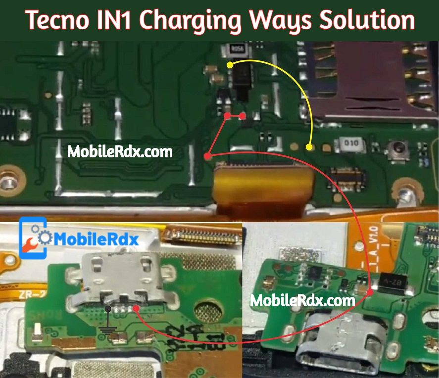 Tecno In1 Charging Ways Charging Problem Jumper Solution