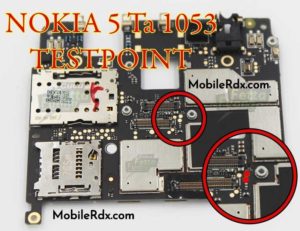 Nokia 5 TA 1053 EDL Mode PINOUT Nokia 5 Test Point 300x231
