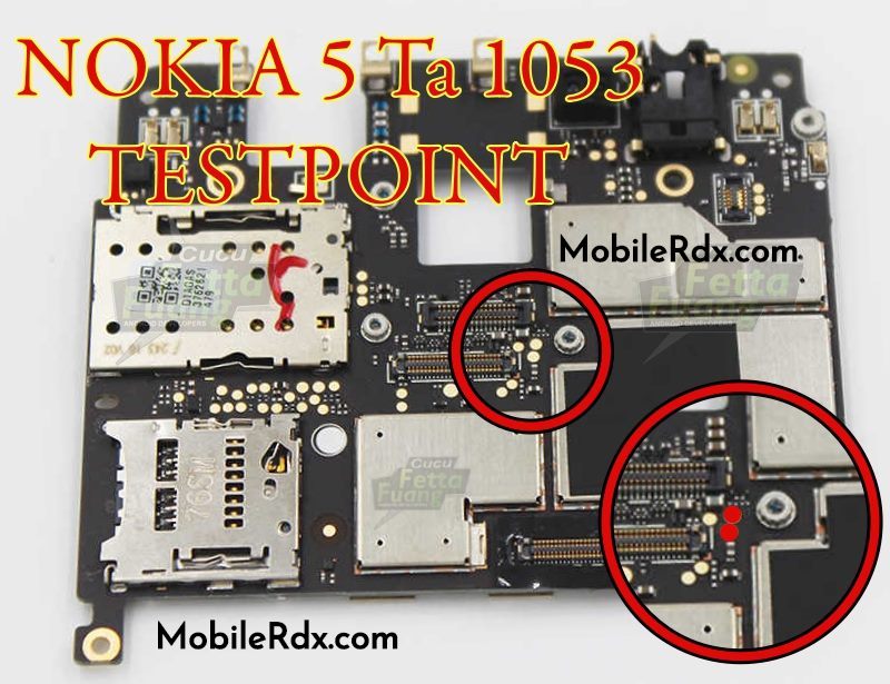 Nokia 5 TA 1053 EDL Mode PINOUT Nokia 5 Test Point
