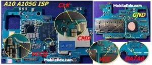 Samsung Galaxy A10 A105G ISP Pinout &ndash; Dead Boot Repair FRP Remove 300x128