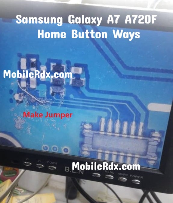 Samsung Galaxy A7 A720F Home Button Ways Home Key Jumper