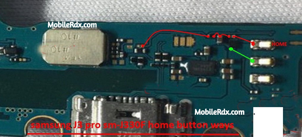 Samsung Galaxy J3 Pro J330F Home Key Ways | Home Button Jumper