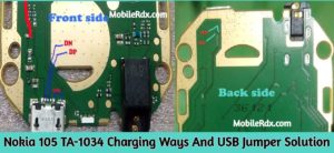 Nokia 105 TA 1034 Charging Ways And USB Jumper Solution 300x138