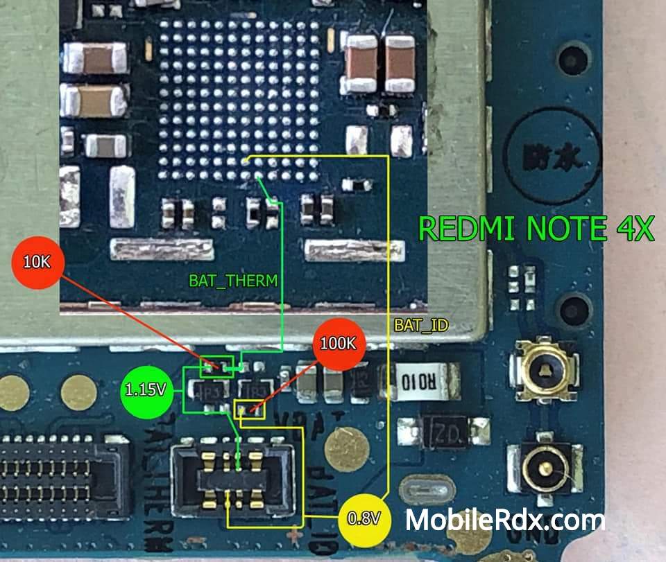 Redmi Note 4X Battery Connector Ways Power Problem Solution