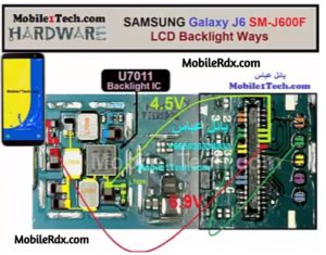 Samsung Galaxy J6 J600F Display Light Problem LCD Backlight Ways 300x235