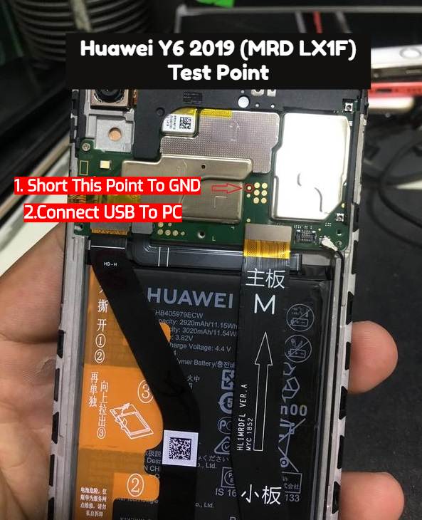 Huawei Y6 2019 MRD LX1F Test Point