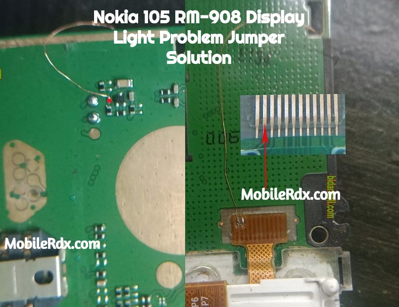Nokia 105 RM 908 Display Light Ways LCD Light Jumper Solution