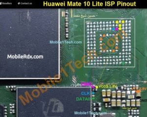 Huawei Mate 10 Lite ISP Pinout EMMC Pinout Dead Boot Repair 300x238