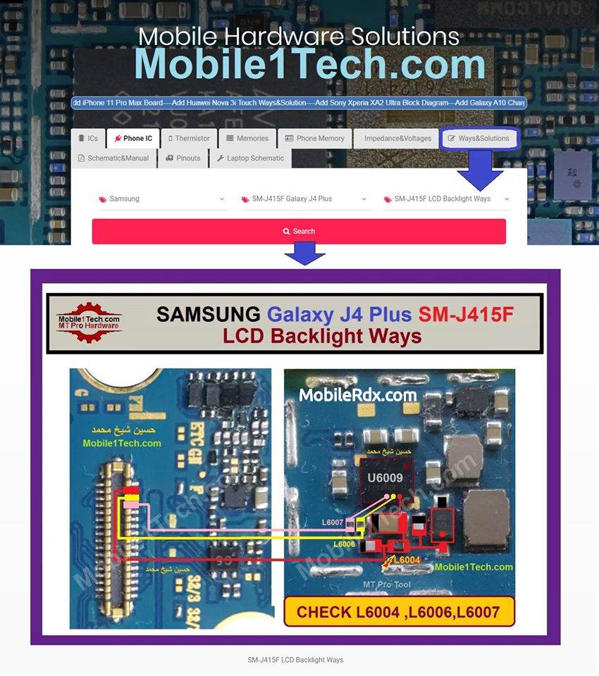 Samsung Galaxy J4 Plus J415F Display Light Problem LCD Backlight Ways