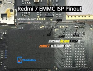 Redmi 7 ISP EMMC Pinout For Flashing Remove Pattern And FRP 300x230