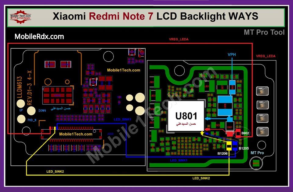 Redmi Note 7 Backlight Ways LCD Light Jumper Solution