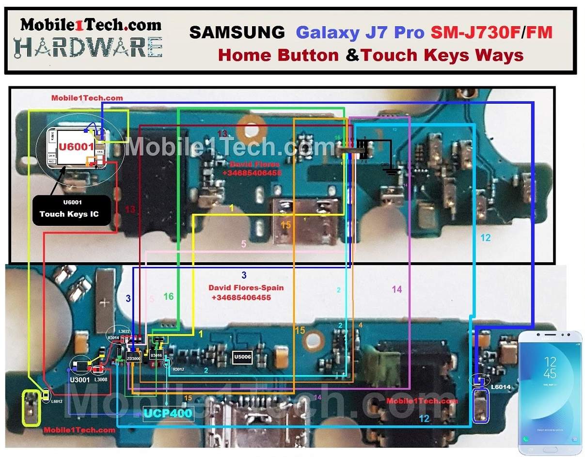 Samsung Galaxy J7 Pro J730F Home And Touch Key Ways Solution