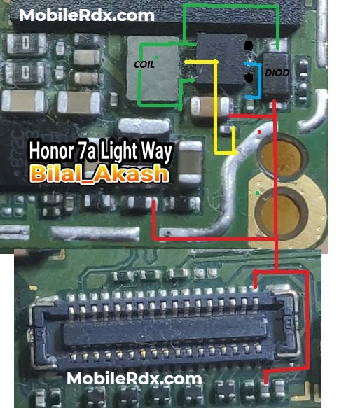 Honor 7A Backlight Ways Display Light Jumper Solution