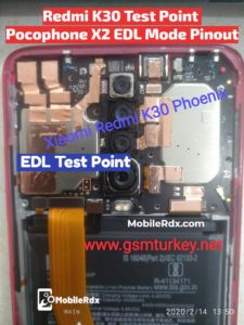 Redmi K30 Test Point Pocophone X2 EDL Mode Pinout 225x300
