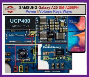 Samsung Galaxy A20 A205F Volume Key Ways Power Button Jumper 300x260