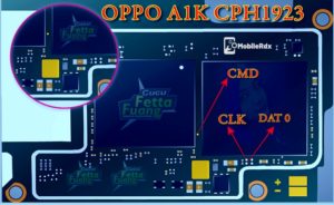 Oppo A1K ISP Pinout EMMC Pinout 300x184